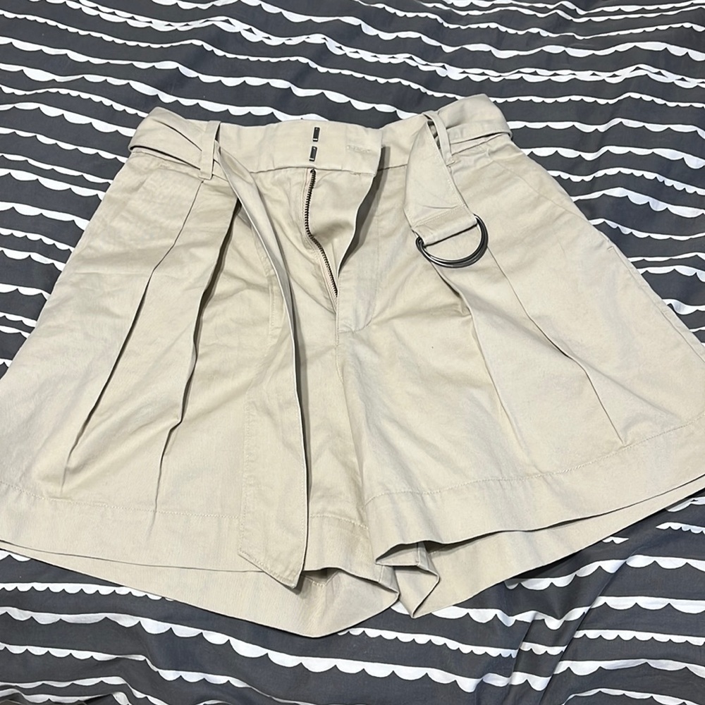 Abercrombie and Fitch High Rise Khaki Shorts
